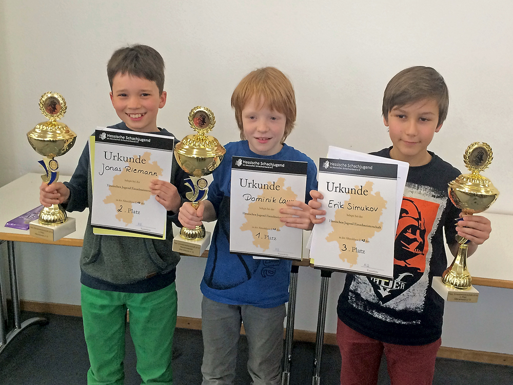 Siegerehrung Hess. Einzelmeisterschaft U12 Siegerehrung Hess. Einzelmeisterschaft U12