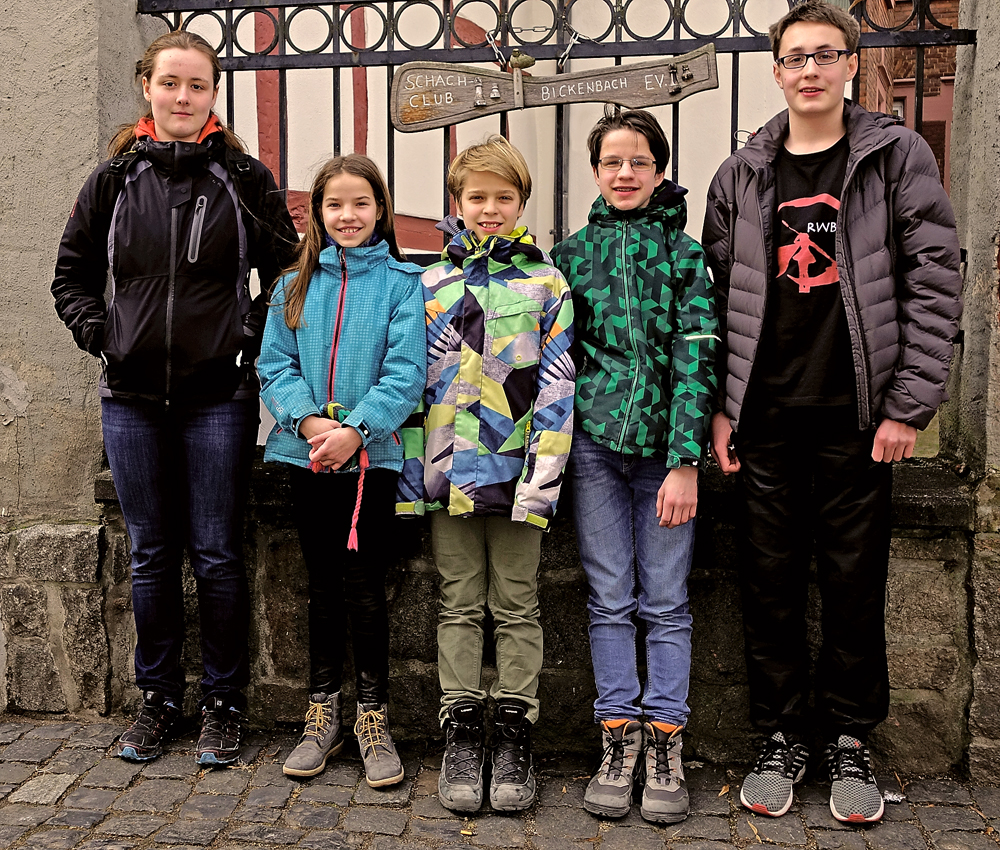 Finale Jugendliga 2017 - von links: Tereza Müller, Iris Bender, Finn Bender, Sören Bende, Nick Petendra Finale Jugendliga 2017 - von links: Tereza Müller, Iris Bender, Finn Bender, Sören Bende, Nick Petendra